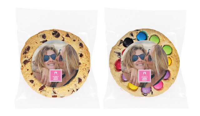A Photo With Right Box Hens Night Personalised Cookie