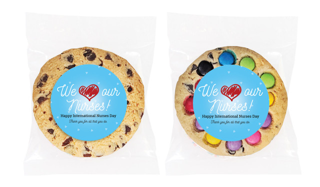 We Love Our Nurses International Nurses Day Personalised Cookie