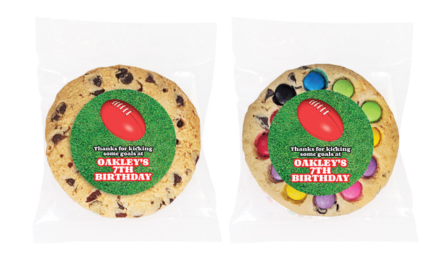 Aussie Rules Football Personalised Cookie