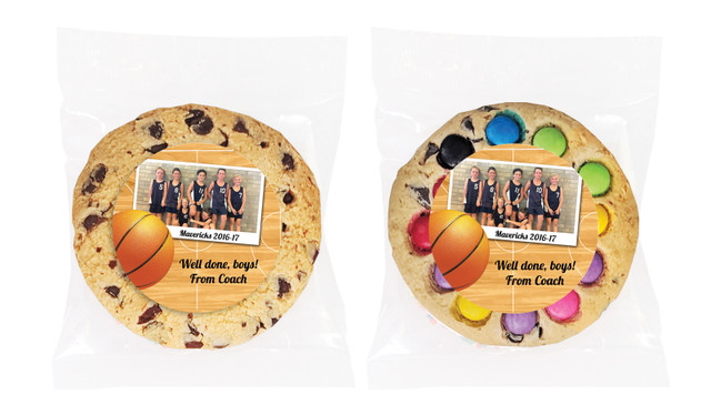 Basketball Photo Personalised Cookie
