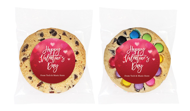 Heart Bokeh Valentines Day Personalised Cookie
