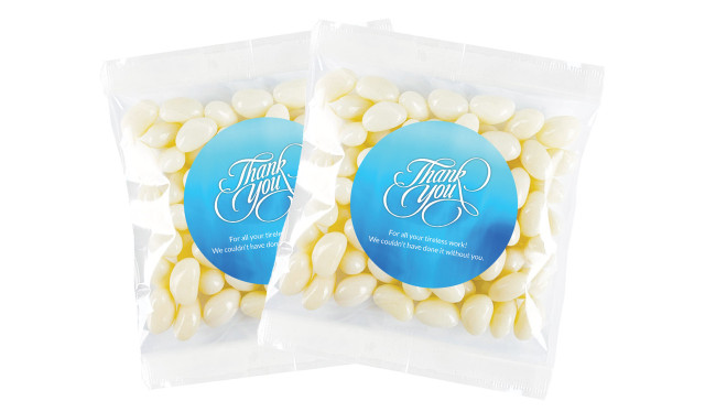 Cursive Thank You Personalised Lolly Bag