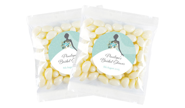 Bridal Dress Bridal Shower Personalised Lolly Bag