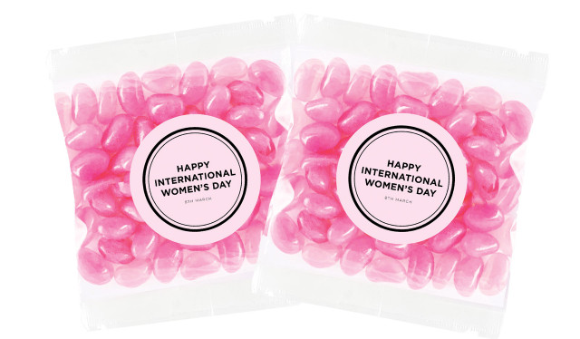 Chic Personalised International Womens Day Lolly Bags