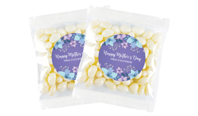 Dusk Flowers Mothers Day Personalised Lolly Bag