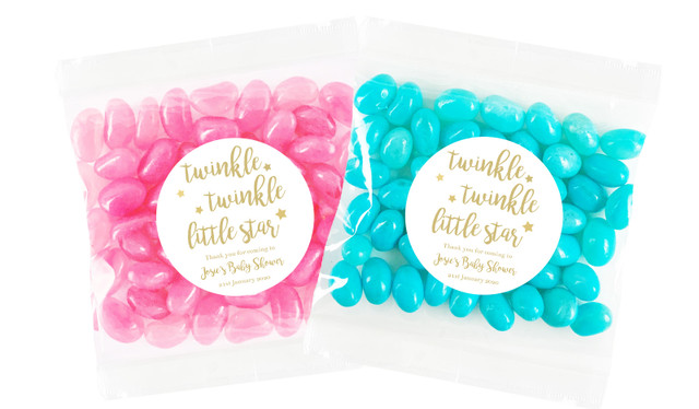 Twinkle Twinkle Baby Shower Personalised Lolly Bag 55g (Choice Of Filling)