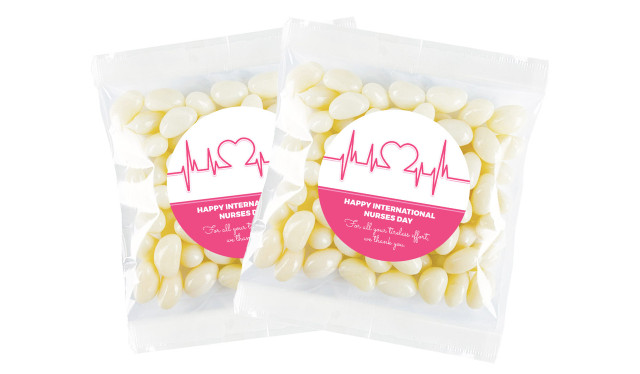 Heart Rate International Nurses Day Personalised Lolly Bag