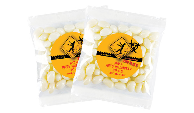 Zombie Apocalypse Halloween Personalised Lolly Bag