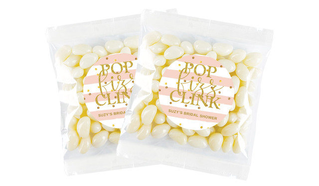 Pop Fizz Clink Bridal Shower Personalised Lolly Bag