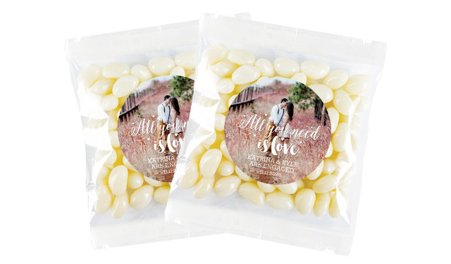 All You Need Is Love Engagement Personalised Lolly Bag