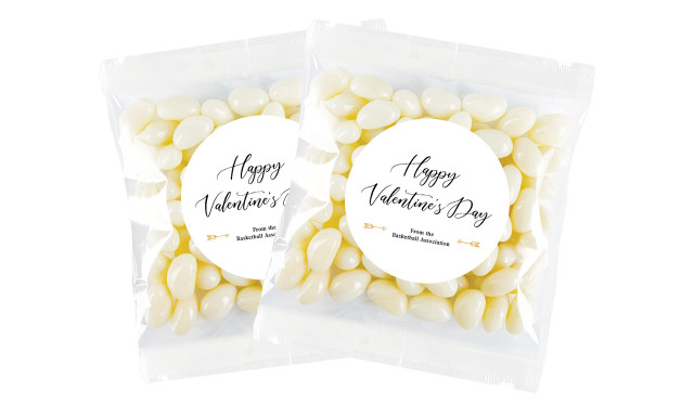 Simple Sentiment Valentines Day Personalised Lolly Bag