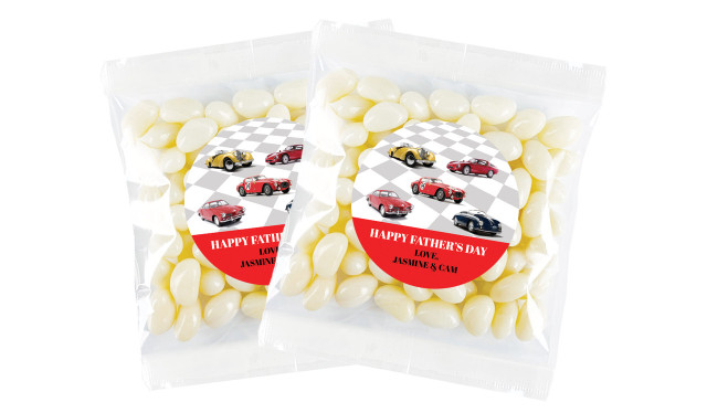 Cars Of Yesteryear Fathers Day Personalised Lolly Bag