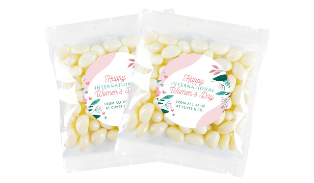 Fun Floral International Womens Day Personalised Lolly Bag
