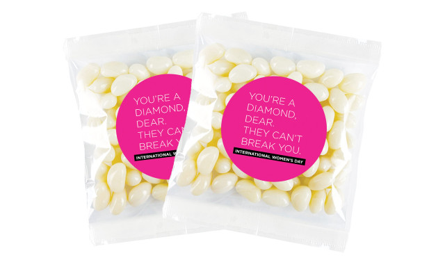 Diamond International Womens Day Personalised Lolly Bag