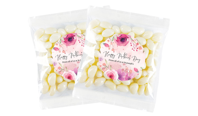 Floral Watercolour Mothers Day Personalised Lolly Bag