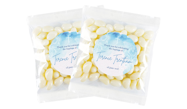 River Run Christening Personalised Lolly Bag