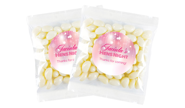 Pink Glam Hens Night Personalised Lolly Bag