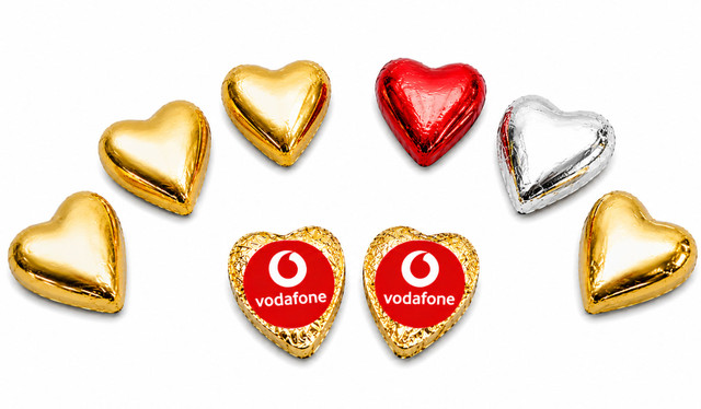 Foil Covered Chocolate Hearts