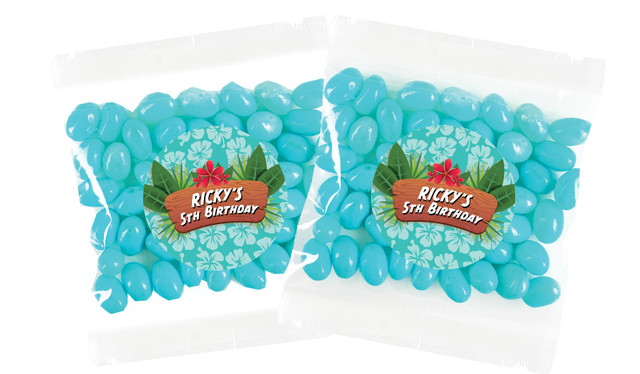 Hawaiian Luau Personalised Lolly Bag Favour - Australia's #1 Kids Party Supplies