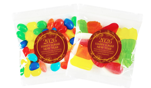 Cherry Blossoms Lunar New Year Lolly Bag Favour