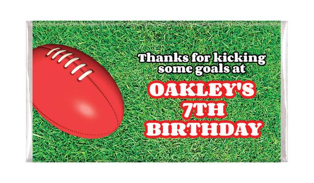 Aussie Rules Football Chocolate Bars