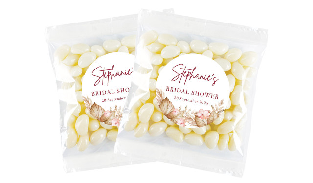 Tropical Bridal Shower Personalised Lolly Bag