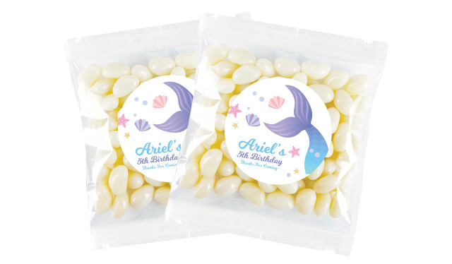 Mermaid Birthday Personalised Lolly Bag
