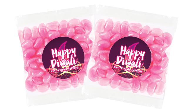 Abstract Flame Personalised Diwali Lolly Bag Favour