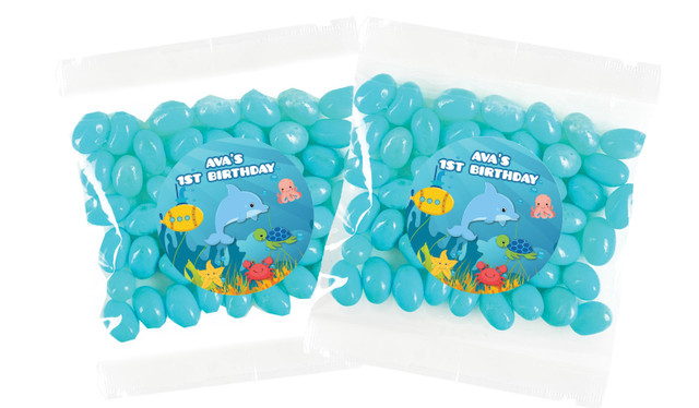Under The Sea Personalised Lolly Bag (Choice Of Fillings)