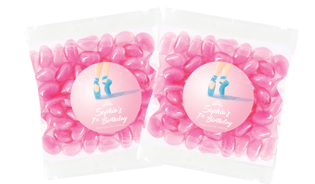 Ballet Shoes Personalised Lolly Bag (Choice Of Fillings)