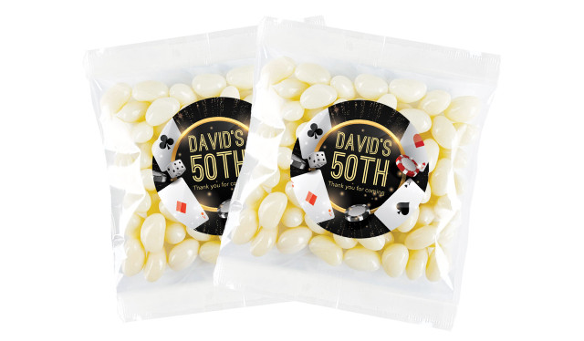 Casino Personalised Lolly Bag