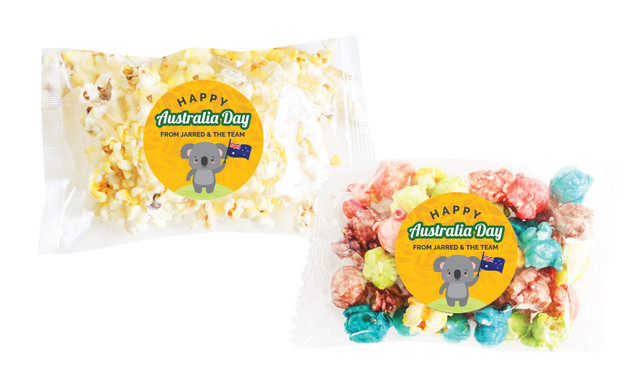 Cute Koala Australia Day Personalised Popcorn Bag