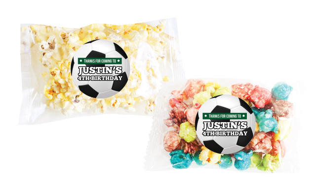 Soccer Birthday Personalised Popcorn Bag