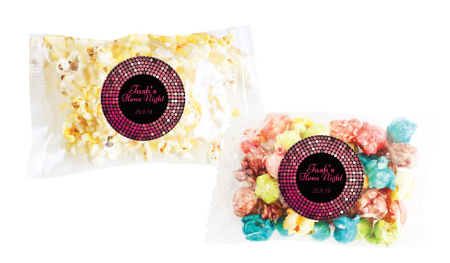 Pink Disco Hens Night Personalised Popcorn Bag