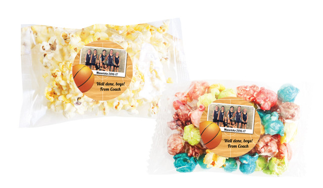 Basketball Photo Personalised Popcorn Bag