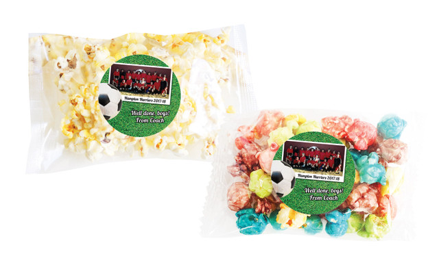 Soccer Photo Personalised Popcorn Bag