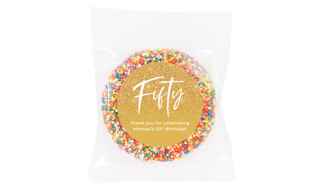 50th Birthday Personalised Giant Freckle
