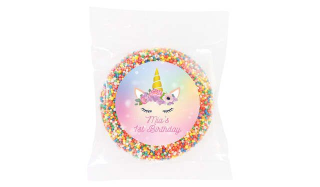 Sparkle Unicorn Birthday Personalised Giant Freckle