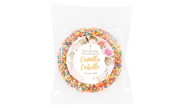 Pretty Roses Communion Personalised Giant Freckle