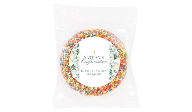 Eucalyptus Watercolour Confirmation Personalised Giant Freckle