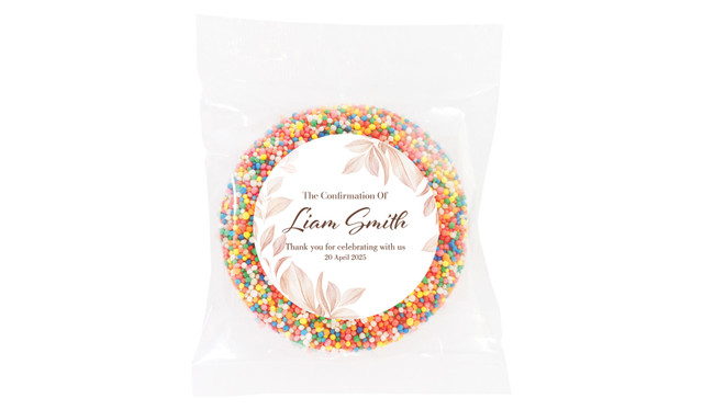 Natural Leaves Confirmation Personalised Giant Freckle