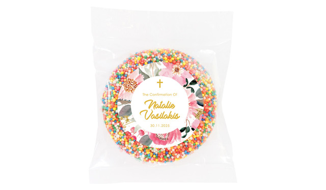 Pink Garden Confirmation Personalised Giant Freckle