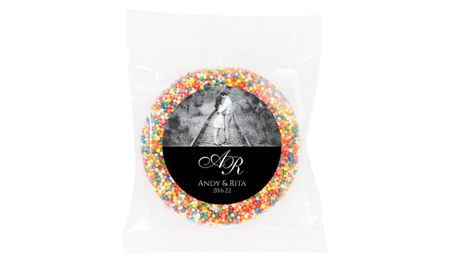 Add A Photo Black Wedding Personalised Giant Freckle