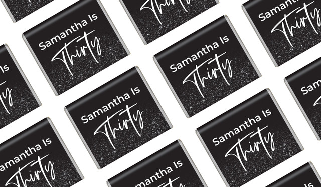 30th Birthday Personalised Mini Chocolates