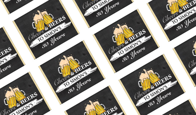 Cheers And Beers Personalised Mini Chocolates