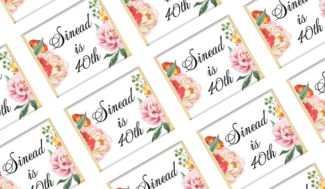 In Bloom Personalised Mini Chocolates