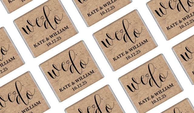 We Do Wedding Personalised Mini Chocolates