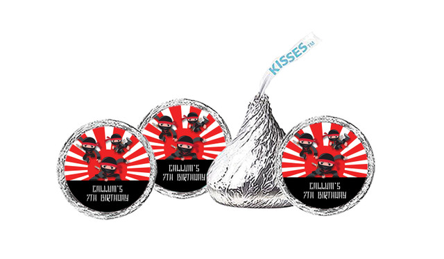 Ninja Personalised Hershey's Kisses