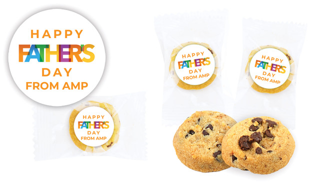 Colourful Personalised Fathers Day Bite-Size Cookie 5g