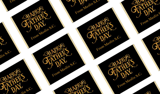 Golden Emblem Personalised Father's Day Mini Chocolates